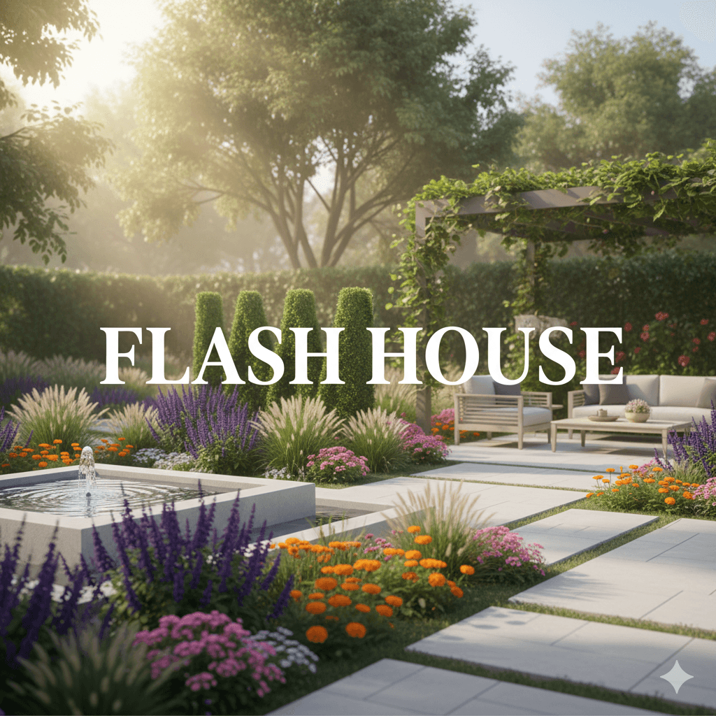 تركيب عشب صناعي أخضر بكثافة عالية في حديقة منزلية